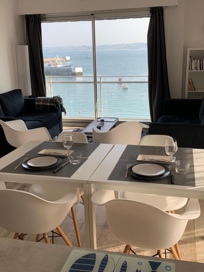 Appartement Design VIII - Port Rosmeur - Sublime Vue Mer ดูอาร์เนอนี ภายนอก รูปภาพ