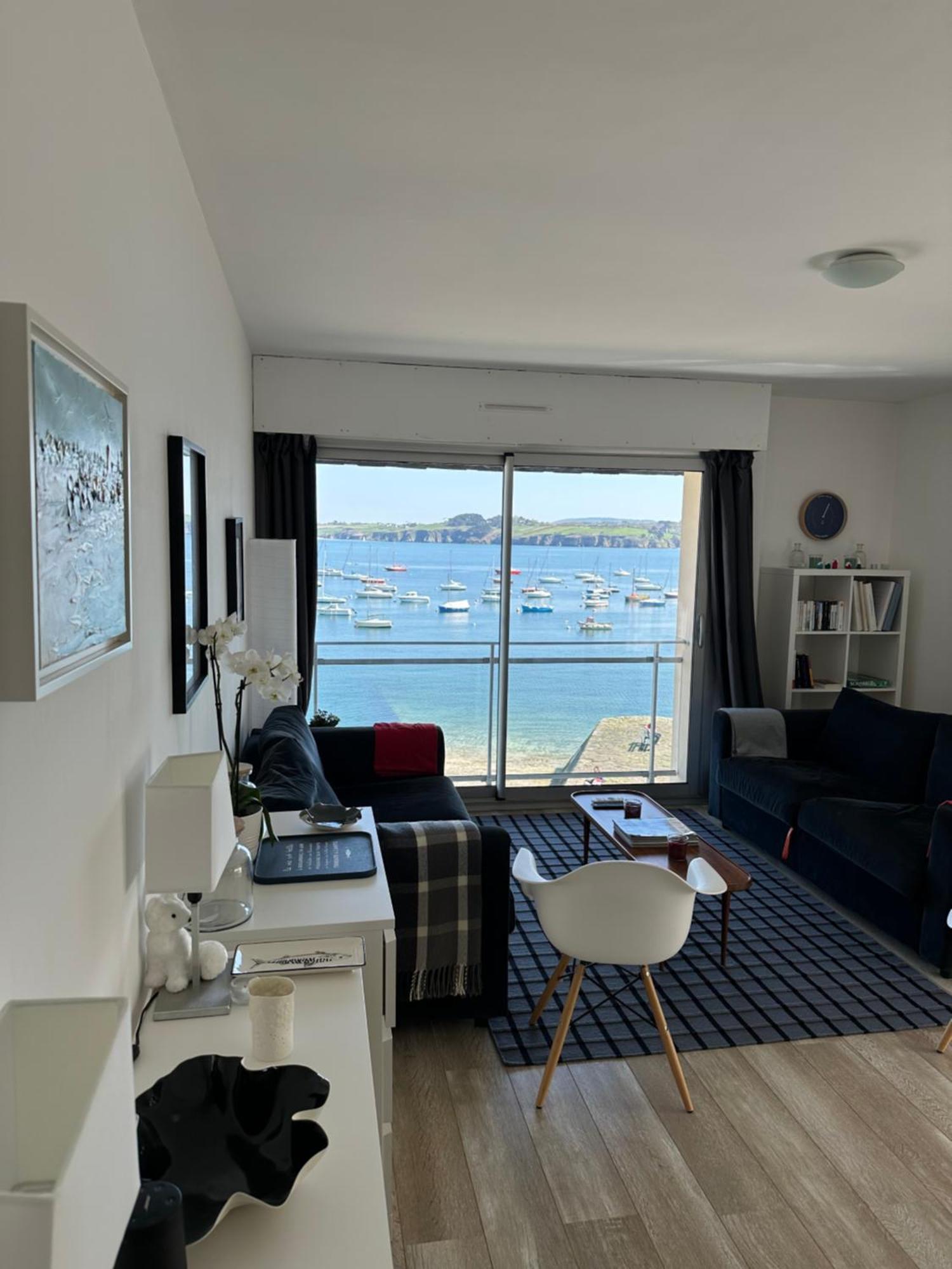 Appartement Design VIII - Port Rosmeur - Sublime Vue Mer ดูอาร์เนอนี ภายนอก รูปภาพ