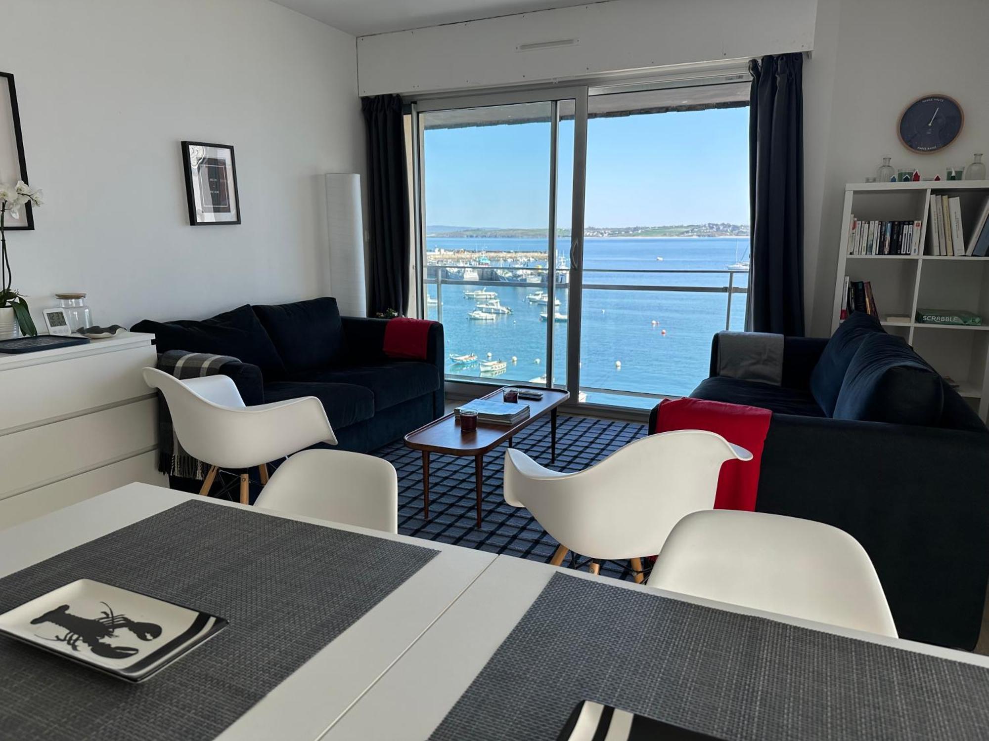 Appartement Design VIII - Port Rosmeur - Sublime Vue Mer ดูอาร์เนอนี ภายนอก รูปภาพ