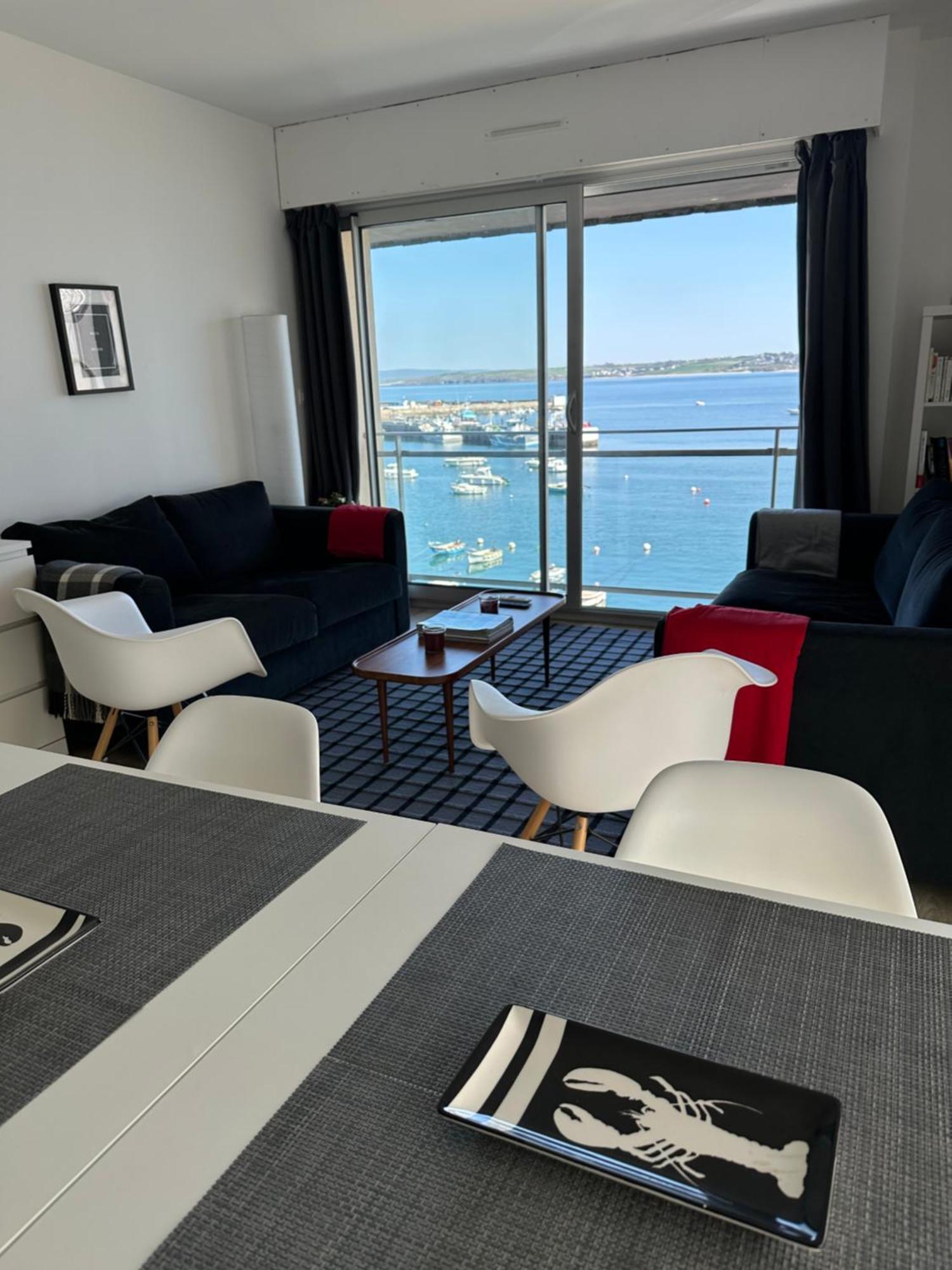 Appartement Design VIII - Port Rosmeur - Sublime Vue Mer ดูอาร์เนอนี ภายนอก รูปภาพ